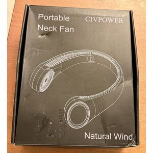 CIVPOWER Neck Fan: Portable Personal Neck Cooling Rechargeable‎ Bladeless Fan